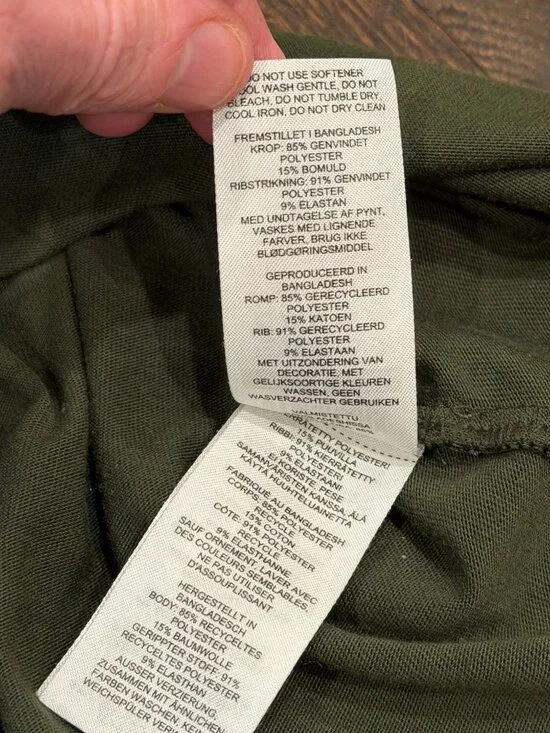 Gymshark Training Long Sleeve Top - Deep Olive Green - Small - Picture 7 of 12